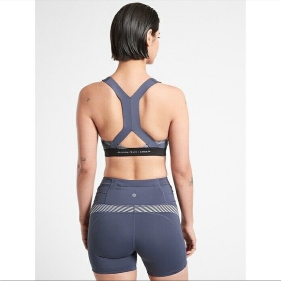Alyson Felix X Athleta Ultimate Legend Bra - Dusty Blue - Size Large - Picture 3 of 8